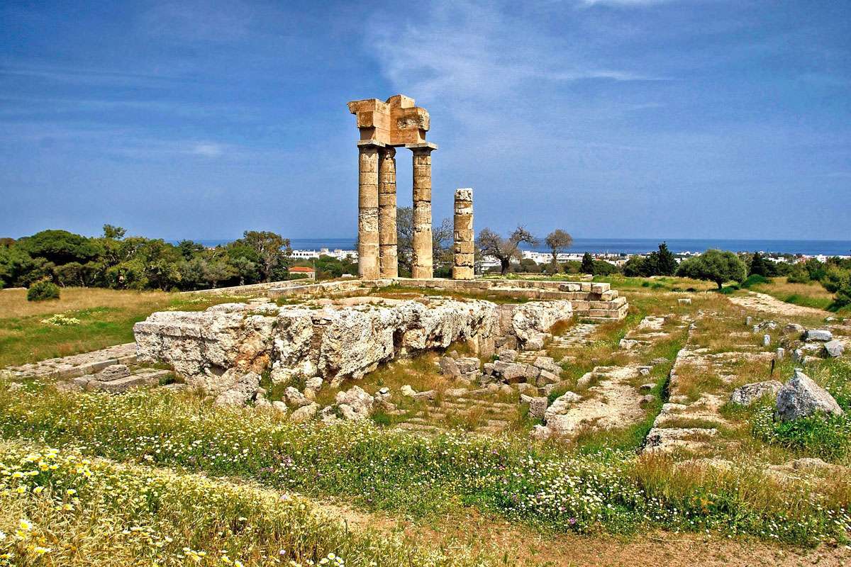 Apollon-Tempel auf Rhodos in Griechenland, (c) David Mark/Pixabay